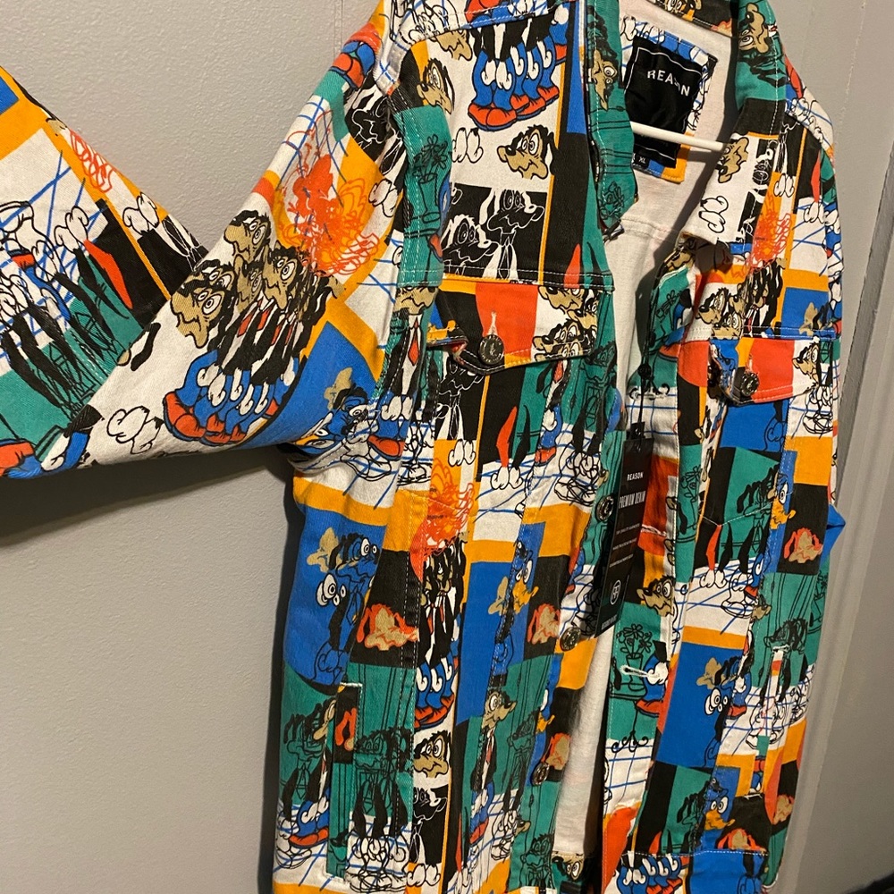 Men’s XL Denim jacket (Printed)